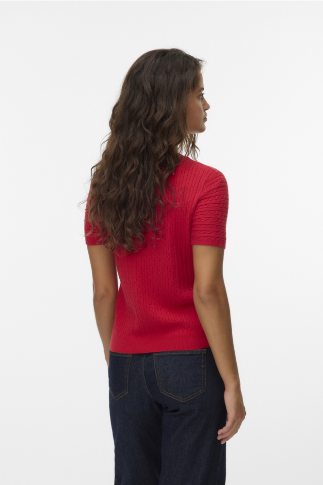 VMMIRLA SS O-NECK PULLOVER BOO 10331436 Ribbon Red